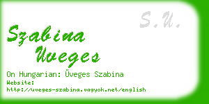 szabina uveges business card