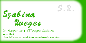 szabina uveges business card